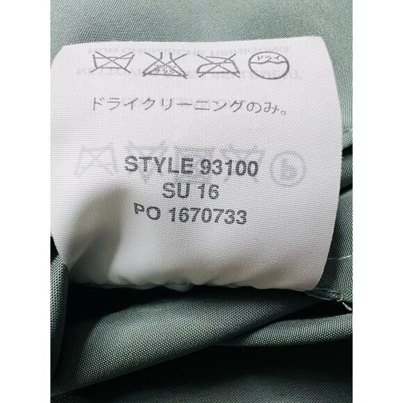 J. Crew Silk Chiffon Heidi Dress 14 Dusty Shale Green 93100 Formal Wedding Party - Picture 12 of 13